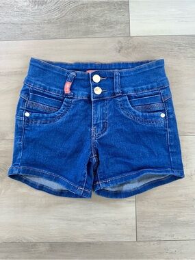 Kids Hailey Dark Blue Denim Shorts size 7